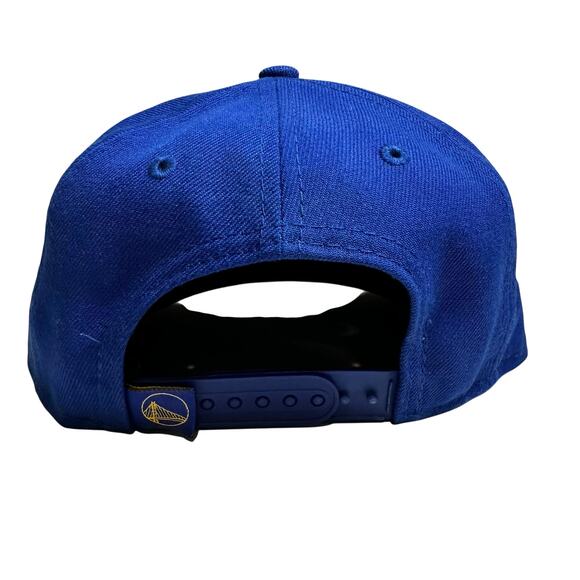 Golden State Warriors New Era Youth 9Fifty SnapBack Hat Royal Blue Adjustable - Picture 4 of 7